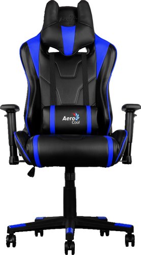 Игровое (геймерское) кресло AeroCool AC220 (черный/синий)