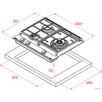 Варочная панель TEKA GZC 63310 XBN (черное стекло)