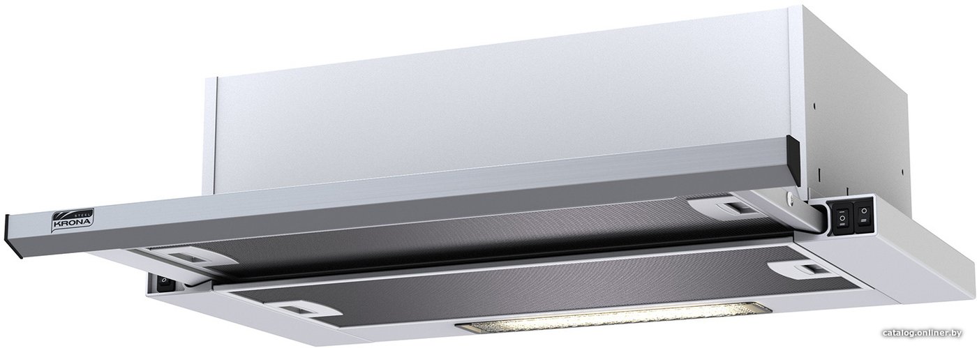 Кухонная вытяжка Krona Kamilla slim 600 inox (2 мотора)