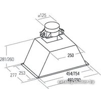 Кухонная вытяжка CATA GL 75 X/A