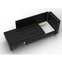 Тахта Лига диванов Лига-098 132582 (экокожа черный)