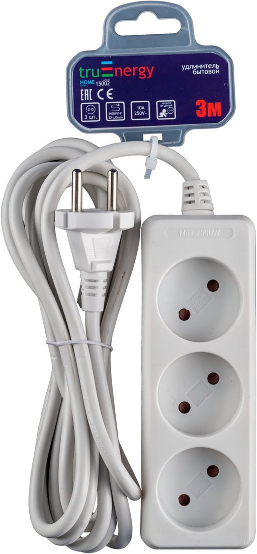 

Удлинитель TruEnergy 15002 (3 м, белый)