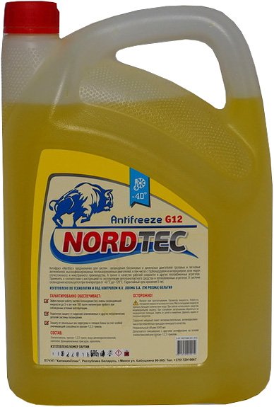 

Антифриз NordTec Antifreeze-40 G12 желтый 10кг