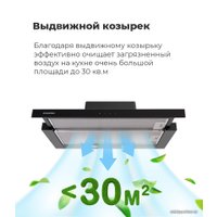 Кухонная вытяжка MAUNFELD Ouse Touch 60 (черный)