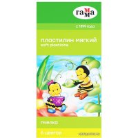 Пластилин восковой Гамма Пчелка 280029Н (6 цв)