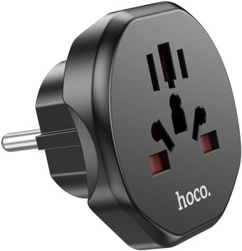 Адаптер Hoco AC6 EU (черный)