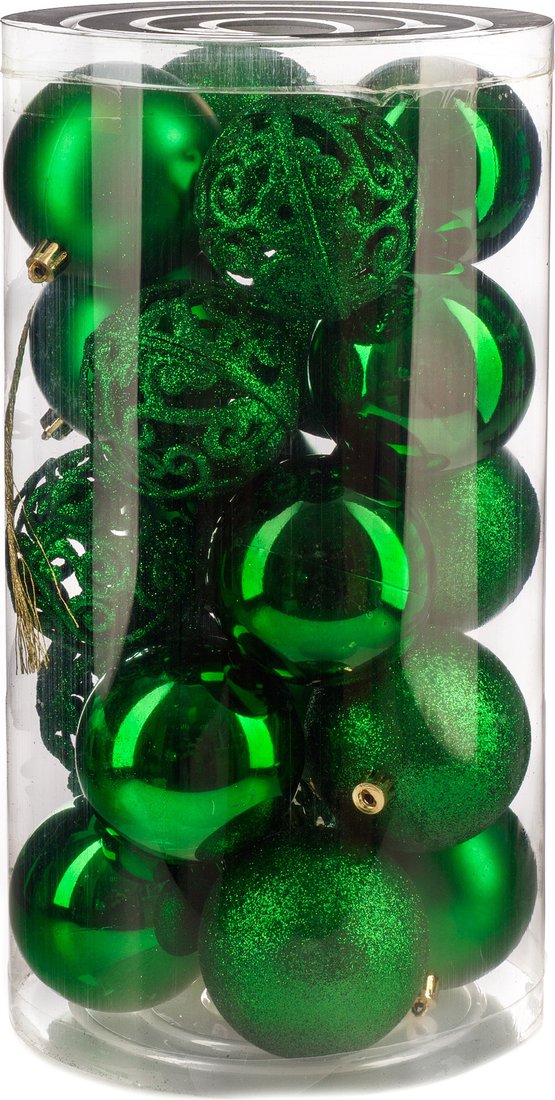 

Елочная игрушка Ausini VT25-04018-5 (зеленый, 20 шт)