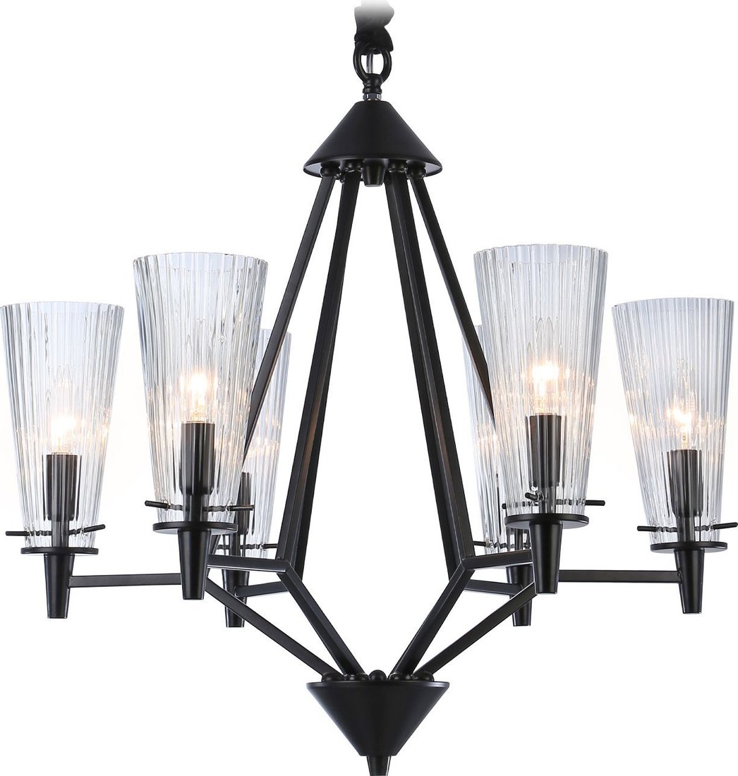 

Подвесная люстра Ambrella light Traditional TR3237/6 BK