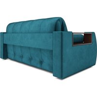 Диван Мебель-АРС Аккордеон Барон №3 ППУ 155x200 (бархат синий/зеленый Star Velvet 43 Black Green)