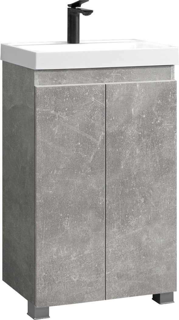 

Belux Тумба под умывальник Бостон Н 50 (31, бетон чикаго/светло-серый)