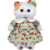 Классическая игрушка BUDI BASA Collection Кошечка Ли-Ли в платье с мухоморами LK24-146