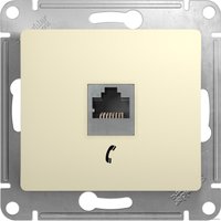 Розетка телефонная Schneider Electric Glossa GSL000281T (бежевый)