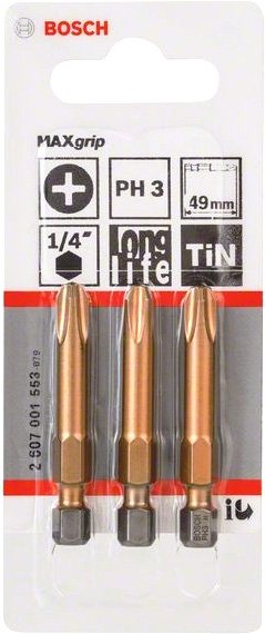 

Набор бит Bosch 2607001553 3 предмета