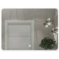  Алмаз-Люкс Зеркало с подсветкой и часами ЗП-65 80х60