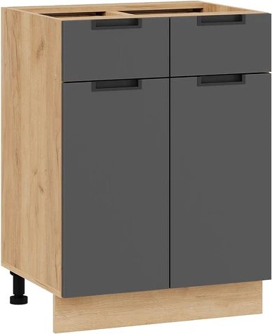 

Шкаф напольный Трия Гренада 1Н6Я1 (дуб крафт золотой/холст вулкан)