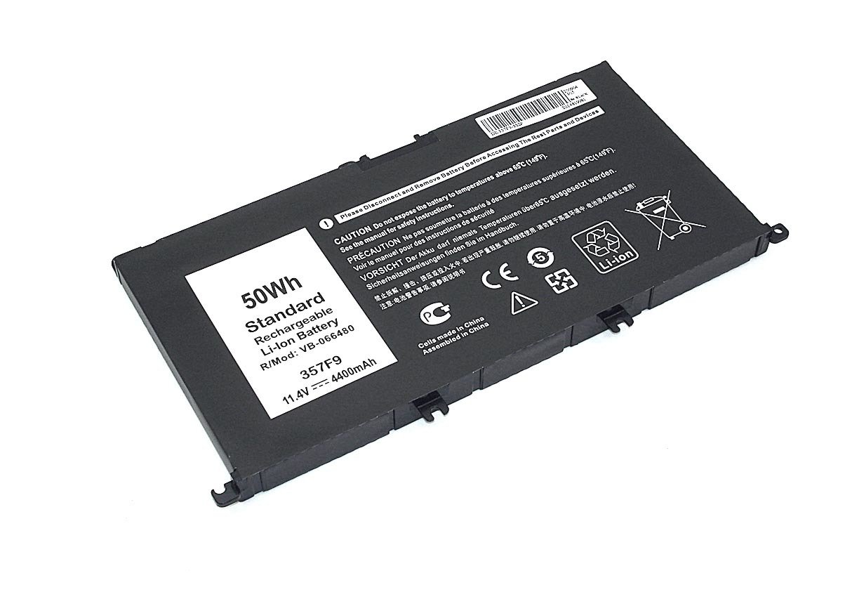 

Аккумуляторы для ноутбуков RageX 357F9 Dell 15-7000, 11.4В, 4400мАч, черный