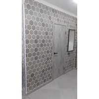 Декоративный кирпич АМК Соты микс № 200 (серый микс)