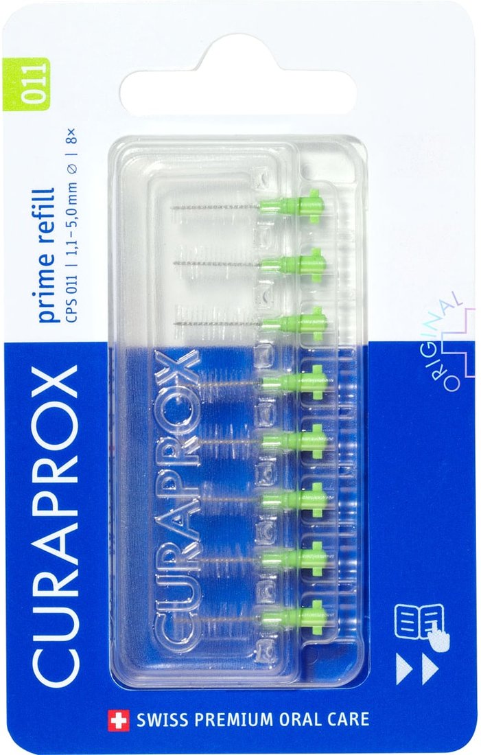 

Набор зубных ершиков Curaprox Prime 1.1 мм (8 шт)