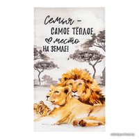 Полотенце Этель Семья 5473724 (коричневый/серый)