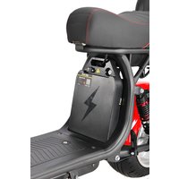 Электроскутер White Siberia CityCoco WS-Pro Max 3950W 21Ah (с красными брызговиками)