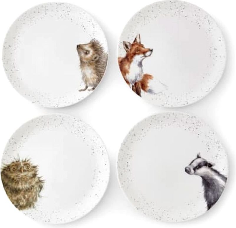 

Набор тарелок Royal Worcester Забавная фауна. Барсук WNB4077-XB (4шт)