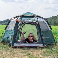 Кемпинговая палатка ForceKraft FK-TENT-1 (зеленый)