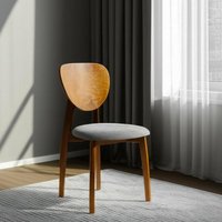 Стул TetChair Diamante мягкое сиденье (коричневый/серый)