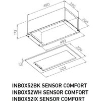 Кухонная вытяжка Meferi INBOX52BK Sensor Comfort