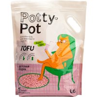 Наполнитель для туалета Potty-Pot Тофу натуральный Детская пудра 1.6 кг (6 л)