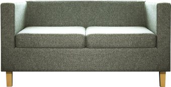 Brioli Билли Д двухместный (рогожка, J20 серый/светлые ножки)