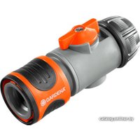 Коннектор Gardena Hose Connector with Control Valve 13 mm 1/2",15 mm 5/8" 02942-20
