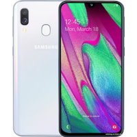 Смартфон Samsung Galaxy A40 4GB/64GB (белый)