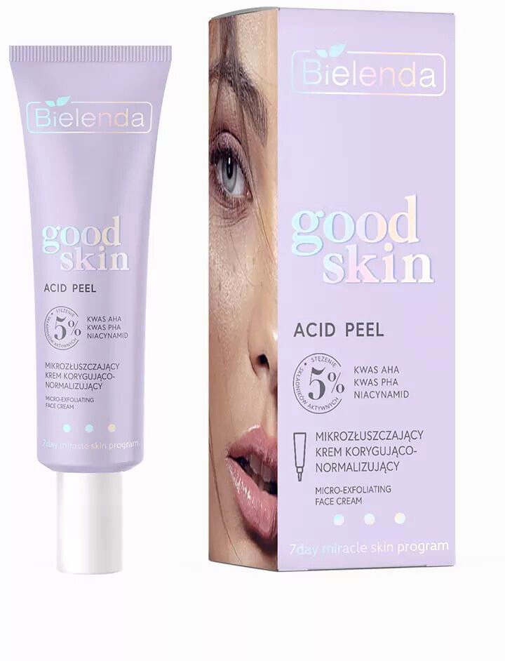 

Bielenda Пилинг для лица Good Skin Acid Peel Микро-отшелушивающий коррект и нормализующий (30 мл)