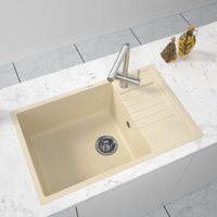 Кухонная мойка ZorG Dello 78 (слоновая кость)