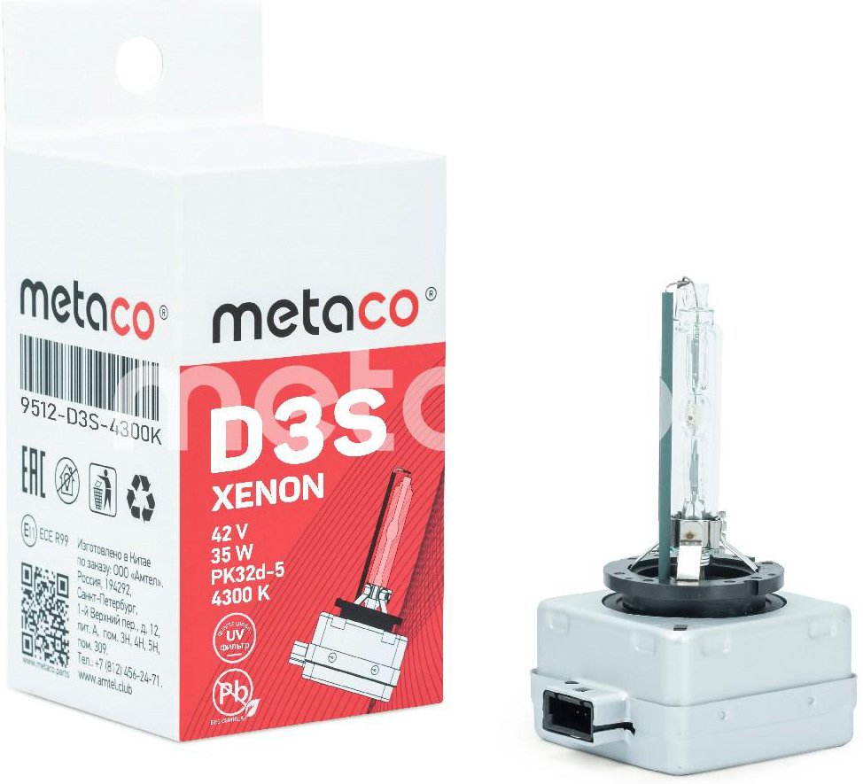 

Ксеноновая лампа Metaco D3S 9512-D3S-4300K 1шт