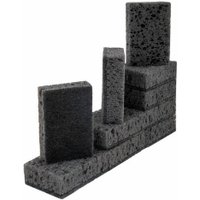 Губка Laima Square Black 608648 98х66х30 мм (10 шт)