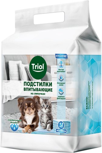 Одноразовая пеленка Triol 30551005 45x60 см (12 шт)
