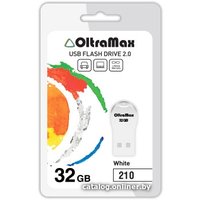 USB Flash OltraMax 210 32GB (белый) [OM-32GB-210-White]