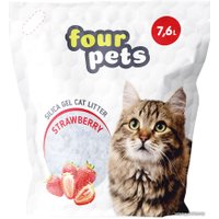 Наполнитель для туалета For Friends Силикагелевый с ароматом клубники TUZ792 7.6 л