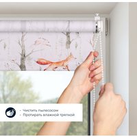 Мини рулонные шторы Franc Gardiner Print Лесные друзья лисы, день 100х160 9403217449