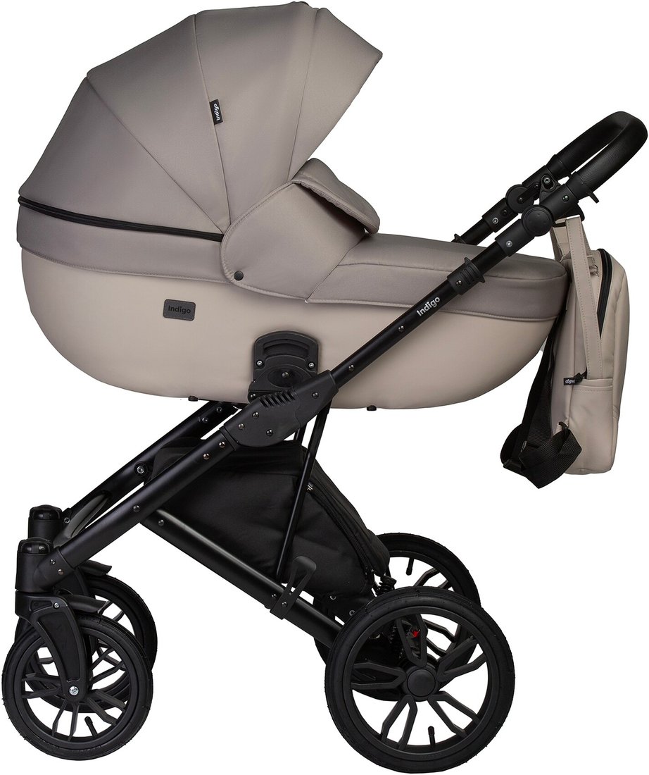 

Универсальная коляска Indigo Mio S (2 в 1, 01/светло-бежевая кожа+бежевый)