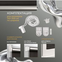 Рулонные шторы Franc Gardiner Blackout Silver 55x160 9403219791 (черный)