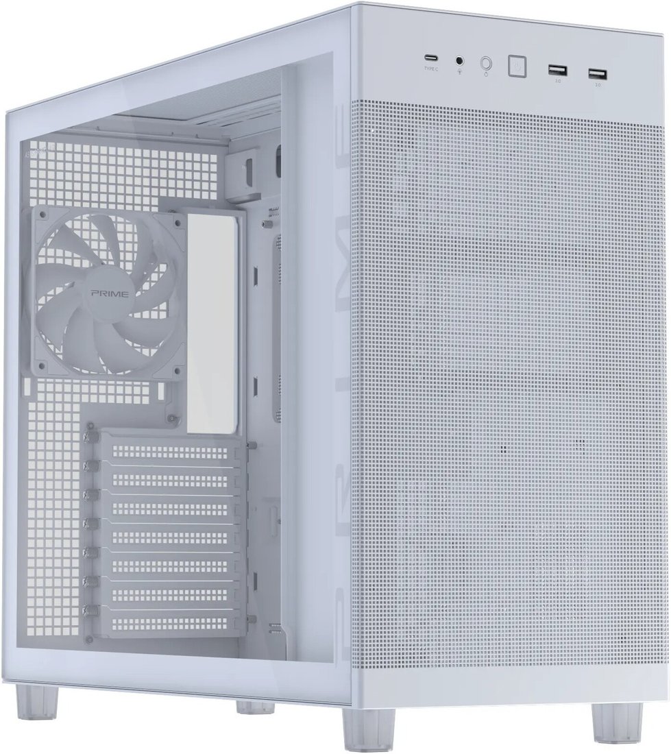 Корпус ASUS Prime AP303 Tempered Glass Panel (белый)