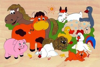 Развивающая игрушка Крона Мозаика. Деревенский дворик 143-014