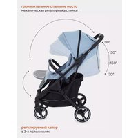 Коляска прогулочная «книга» Rant MOWbaby Smart 2023 MB101 (blue)