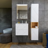  Бриклаер Тумба под умывальник Кристалл 60 (белый)