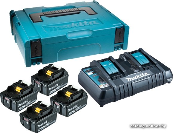 Аккумулятор с зарядным устройством Makita BL1850B + DC18RD (18В/5.0 а*ч + 18В)