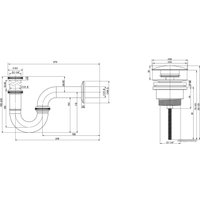 Сифон Wellsee Drainage System 182102003 (сифон, донный клапан, хром)