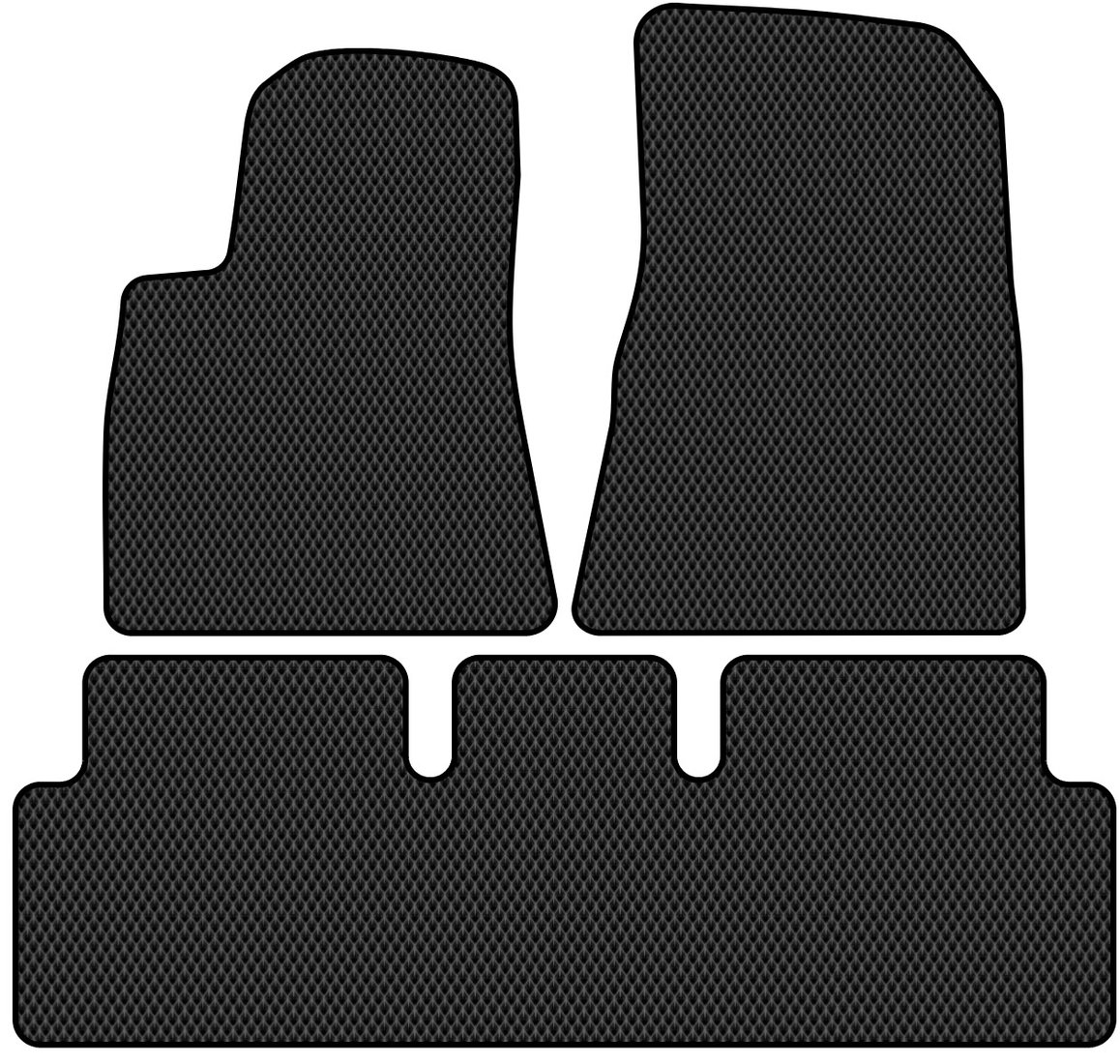 

Комплект ковриков для авто Alicosta Tesla Model 3 (седан) 2017 - Н.В. (черный, ромб)