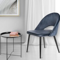 Стул Mio Tesoro Селеста (темно-синий/черный)